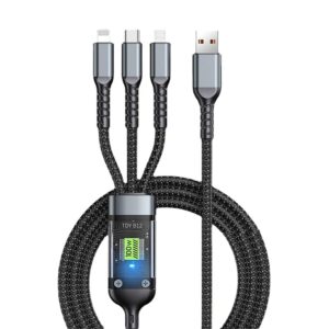 3-in-1 Type-C, Lightning, Micro USB Cable